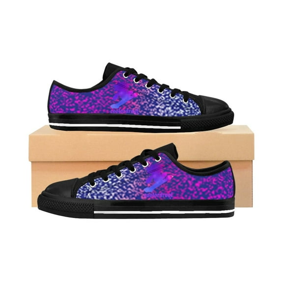 Coolordrool Flying Kitten Purple Fade Out Women's Sneakers (Shoes)