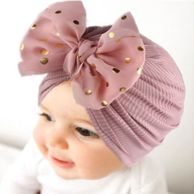 Infant Wrap Cap Hats Elastic 3pcs Baby Wraps Hat With Bow Knot For Girls For Home ANGGREK Otros