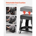 thumbnail image 3 of VEVOR Tabouret de Mécanicien Roulant Siège d'Atelier Charge de 300 Lb avec Roues et Plateau à Outils, 3 of 9