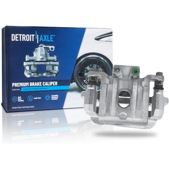 Detroit Axle - Rear Driver Side Disc Brake Caliper w/Bracket Replacement for Hyundai Santa Fe XL Sport Kia Sorento