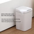 thumbnail image 1 of Cubo de basura de inducción inteligente de , con tapa Cubo de basura sin contacto Cubo de basura Cubo de basura doméstico Cubo de basura eléctrico Blanco Baoblaze bote de basura, 1 of 8
