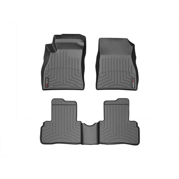 WeatherTech Custom Fit FloorLiners compatible with 2011-2017 Nissan Juke - 1st & 2nd Row, Black