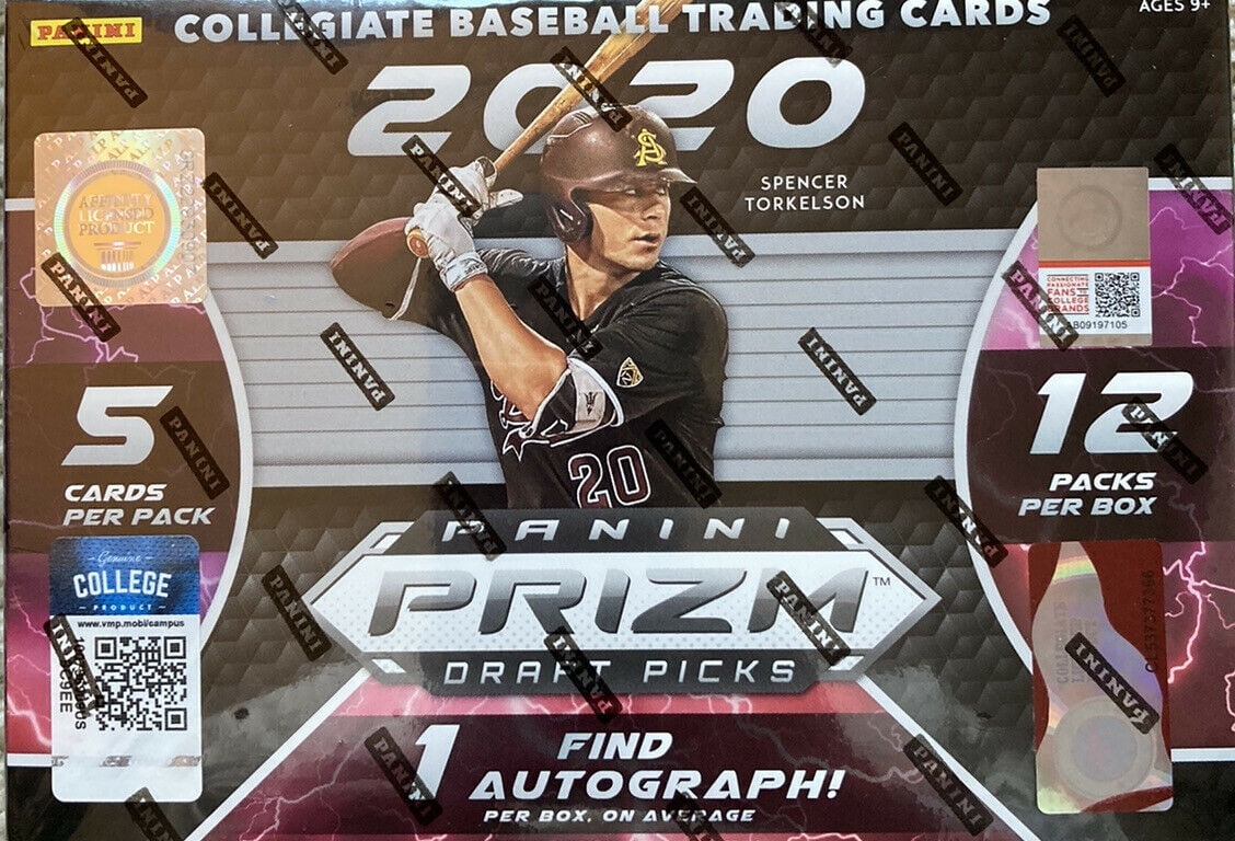 Factory-Sealed 2020 Panini Prizm Draft Picks Mega Box Baseball Trading Cards 