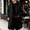 Black, variant on IROINNID Mens Hooded Long Overcoat Button Front Winter Warm Coat with Side Pockets Solid Color Wool Blend Long Sleeve Casual Outerwear for Daily Commute and Weekend Wear