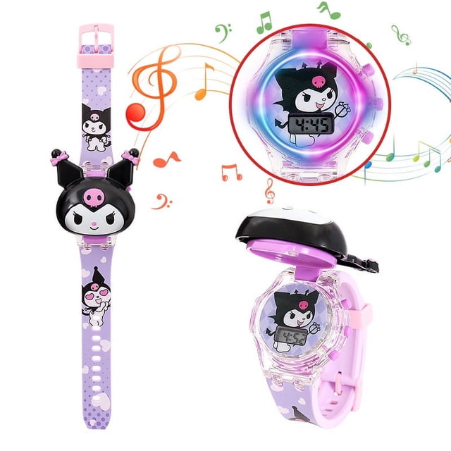 Reloj de pulsera Kawaii Sanrio, reloj Cinnamoroll, reloj Kuromi, correa de reloj My Melody, figuras de anime, accesorios, regalo para niñas, juguete para niños y estudiantes