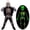 Glowing-G, variant on Hotiary Children's Glow in the Dark Halloween Clothes Black Bat Costume Masquerade Cosplay Costume Bat Style, 4-10 Years