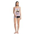 thumbnail image 2 of Disney's Nightmare Before Christmas Women's and Women's Plus Shorty Pajama Set, 2-Piece, 2 of 5