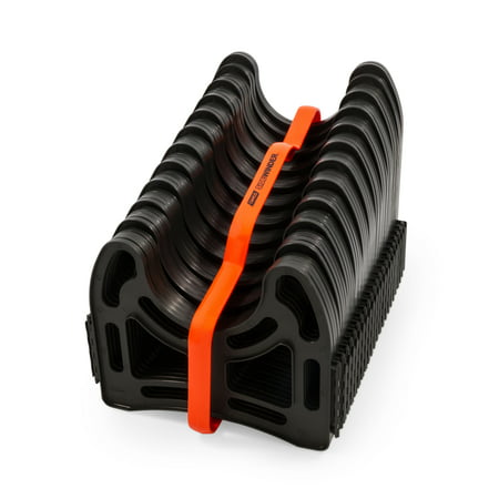 Camco Sidewinder 20ft RV Sewer Hose Support, Made From Sturdy Lightweight Plastic, Won't Creep Closed, Holds Hoses In Place - No Need For Straps (Best Rv Sewer Hose On The Market)