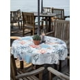 thumbnail image 2 of Outdoor Tablecloth with Umbrella Hole for Patio/Picnic/Party/Camping, Blue Ocean Waterproof Table Cloth Round Cover Washable, Summer Coastal Beach Nautical Octopus Corals (Dia 54"), 2 of 8
