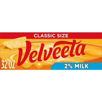 Velveeta 2% Milk Reduced  Meltitng Cheese Dip & Sauce with 25% Less , 32 oz Block