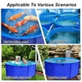 thumbnail image 5 of Outdoor Canvas Fish Pond | Large Durable Plastic Pond | Framed Swimming Pools with Bracket for Fish Shrimp Breeding Irrigation Storage Holding Tank, 5 of 8
