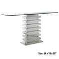 thumbnail image 3 of Canadian Falcon Console Table 64" L Stainless Steel Finish, 3 of 3