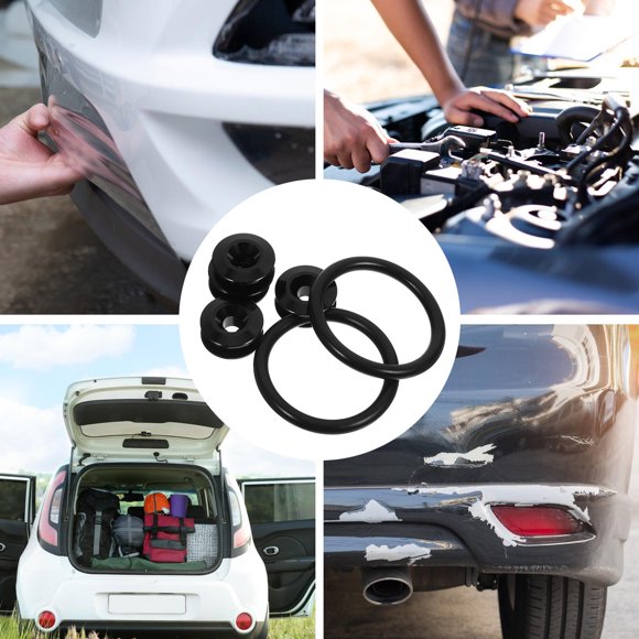 PENIKOKO 1Jgo Kit De Tornillos Y Arandelas Para Bumper Negro Fácil De Instalar