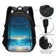 thumbnail image 3 of Fotbe Night Sky Beach Scene Mochila con Estampado y Puerto USB para Hombre y Mujer, Mochila Antirrobo, Mochila de Viaje, Mochila Escolar, Mochila Universitaria, 3 of 7