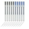 Muji Gel Ink Ballpoint Pens 0.5mm 2-color set Black-5 Pcs Blue-5Pcs
