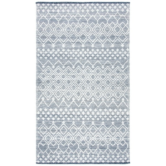 SAFAVIEH Natura Dashiell Geometric Area Rug, Charcoal/Ivory, 6' x 9'