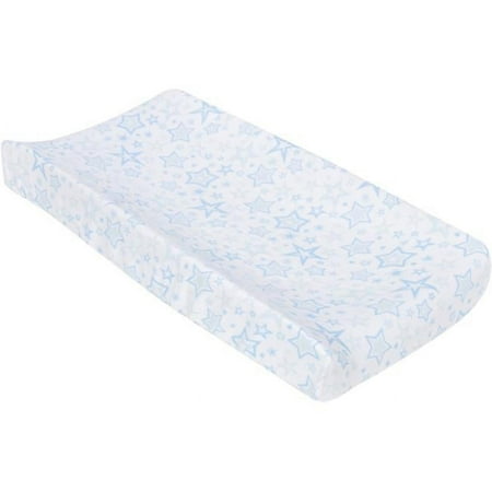 UPC: 0748252308245 | MiracleWare 8245 Blue Stars Muslin Changing Pad Cover