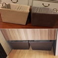 thumbnail image 3 of Toystoory Cesta de almacenamiento Rectangular apilable Papelera de tela Caja organizadora de artículos diversos para el hogar Sala de estar Almacenamiento y organización del hogar champán 45x35x25cm, 3 of 6