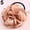 Khaki, variant on batmeuy Hair Band Rope Camellia Flower Ponytail Holder Scrunchie Hairband Accessory
