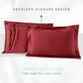 thumbnail image 4 of 1pc SOLID Burgundy Comforter Full/Queen Burgundy, 4 of 5