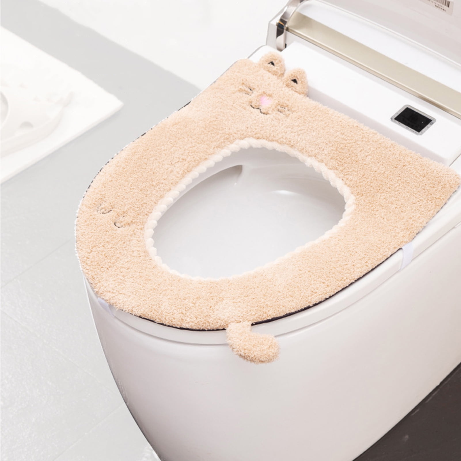 Thicker Bathroom Toilet Seat Cover Pads Soft Warmer Toilet Seat