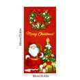 thumbnail image 3 of Retro Christmas Door Cover, Merry Christmas Decorations Door Banner, for Front Door Home Indoor Decor, 72.83x35.43 inch, 3 of 6