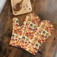 thumbnail image 5 of Cute Oven Mitts,Autumn Fall Leaves Pattern Oven Mitt 2-Pack Set,Kitchen Gloves for Oven,Heat Resistant Oven Mitts 7.7"x12", 5 of 7