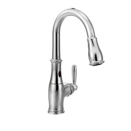Moen 7185ESRS Brantford Single Handle Kitchen Faucet with Pullout Spray, Available in Various
