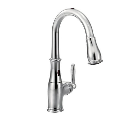 Moen Bronze Faucet Moen 7185ESRS Brantford Single Handle Kitchen Faucet with Pullout Spray, Available in Various Colors ()