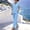 #0501-Light Blue, variant on TaTaai Two Piece Casual Sets for Women V-Neck Button Front Top Long Pants with Pockets Drawstring Waist Loose Summer Outfits