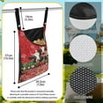 thumbnail image 6 of ZIATUBLE Christmas Cow Clothes Pin Storage Bag Snowflakes Clothes Pins Bag Holder Outdoor 2 Piece Easy to Install Clothespin Bag Hanging Storage Organizer Elastic Laundry Clothes Pin Holder, 6 of 7