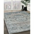 thumbnail image 3 of Ahgly Company Machine Washable Indoor Round Traditional Silver Gray Area Rugs, 4' Round, 3 of 7