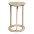 thumbnail image 4 of Kate and Laurel Aja Modern Round Side Table, 15 x 15 x 23, White, Decorative Modern Geometric Wood Bedroom Nightstand Table with Circular Tabletop and Unique Slanted Legs, 4 of 10