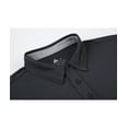 thumbnail image 3 of SPEEDRUN Men's Performance Long Sleeve Work Shirts Moisture Wicking Polo Shirts with Pocket, 3 of 5