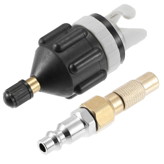 Unique Bargains 1 Set Paddle Board Valve Adapter with America Type Push Inflatable Nozzle for Board Inflatable Boat