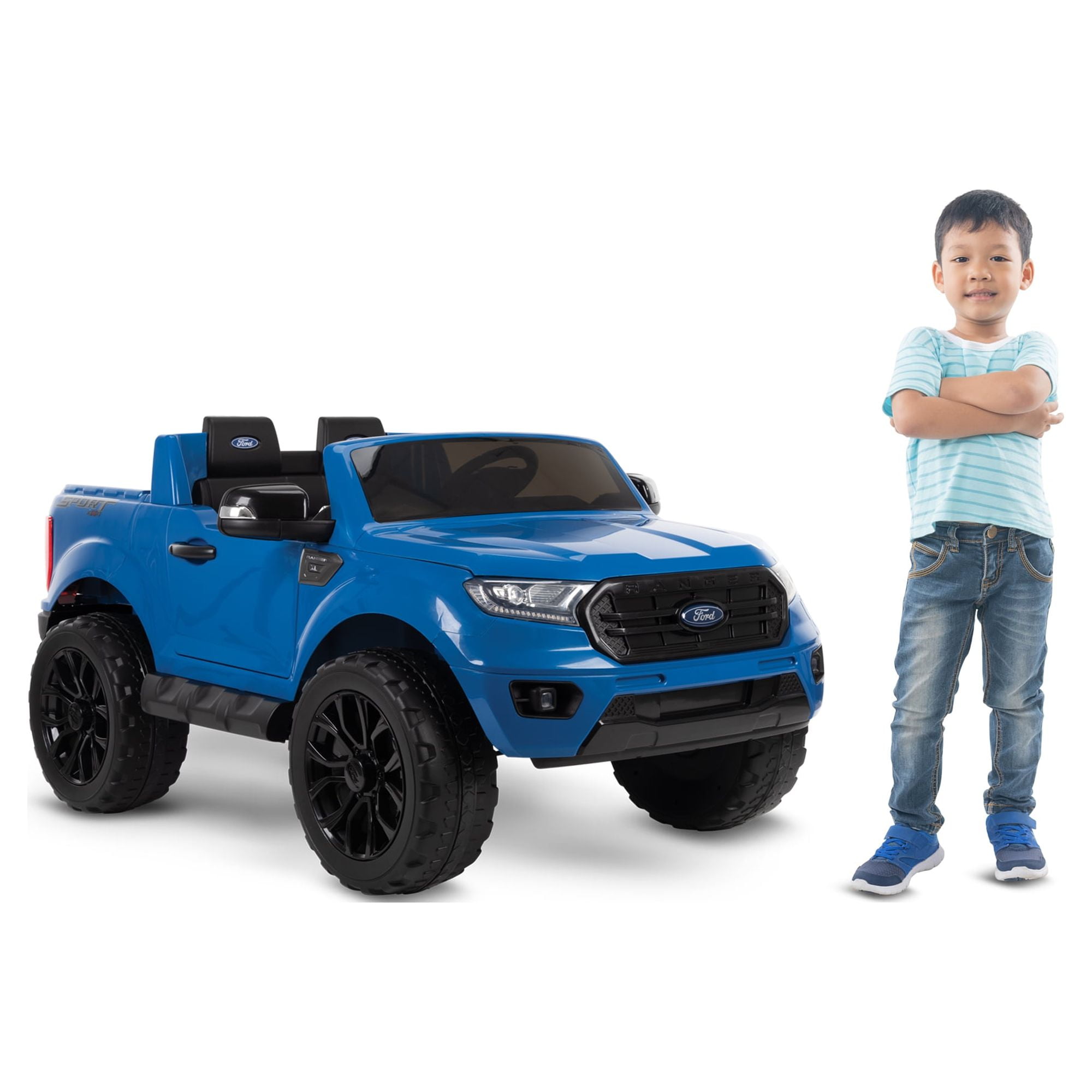 Ford Ranger Monster Truck 4WD schwarz Elektro Für Kinder 12 Volt