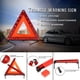 thumbnail image 2 of Paquete de 3 triángulos de advertencia con bolsa de almacenamiento, kit de triángulos de seguridad plegables, reflectores de seguridad vial, señales triangulares de peligro en la carretera, 2 of 5