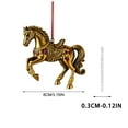 thumbnail image 2 of Bzdzmqm under $5 Acrylic Christmas Pendant, Acrylic 2D Christmas Pony Ornament, Flat Christmas Tree Decoration, Holiday Home Decor Hanging Pendant, Colorful Acrylic Christmas Ornament, 2 of 5
