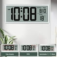 thumbnail image 3 of iMotion 14.5'' Large Digital Wall Clock Battery Operated with Jumbo Numbers, Temperature and Date - Easy to Read and Set, Auto DST, 3 of 11