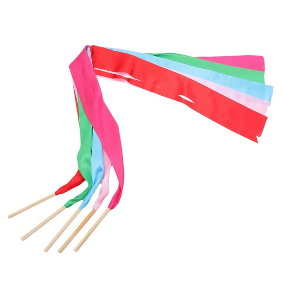 Shisuyan Charming Cloth Dance Ribbon for Gymnastics and Decoration Assorted Color Ideal for Performances