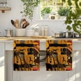 thumbnail image 4 of Black African Women Kitchen Towels Set of 4, Boho Brown Elephant Giraffe Ethnic Soft Microfiber Dish Towels, Absorbent Quick-Dry Washable Dishcloths for Kitchen Cleaning, Drying Dishes, 18x28 Inches, 4 of 9
