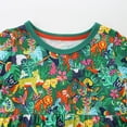 thumbnail image 4 of TOOYOU Girls Dresses Toddler Short Sleeve Prints Dress Dance Party Dresses Sweet Girl Adorable Sundress ,Size 12-24 Months , Green, 4 of 6