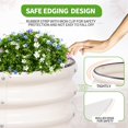 thumbnail image 2 of Planter Permade - Cama de jardín elevada ovalada (244 x 61 x 30 cm), color blanco, 2 of 7