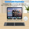 thumbnail image 6 of RONY Foldable Wireless Bluetooth Keyboard & Mouse Combo: Rechargeable Portable Travel Keyboard for Phone Laptop Mac Desktop (Grey), 6 of 15