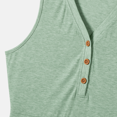 thumbnail image 4 of PatPat Family Matching Button Half Placket Ruched Tank Dresses and Colorblock Polo Neck T-shirts Sets, 4 of 5