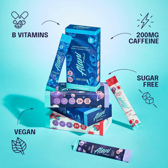 Alani on The go Energy Powder Sticks | Variety Pack | 8 Flavors (16 Pack) Bundled by Mix It Up