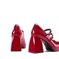 thumbnail image 4 of Zapatos DREAM PAIRS DWUMPU2572 Tacones Mary Jane con Plataforma Rojos, 4 of 8