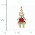 thumbnail image 2 of 10K Yellow Gold July Girl Birthstone Charm, 2 of 2