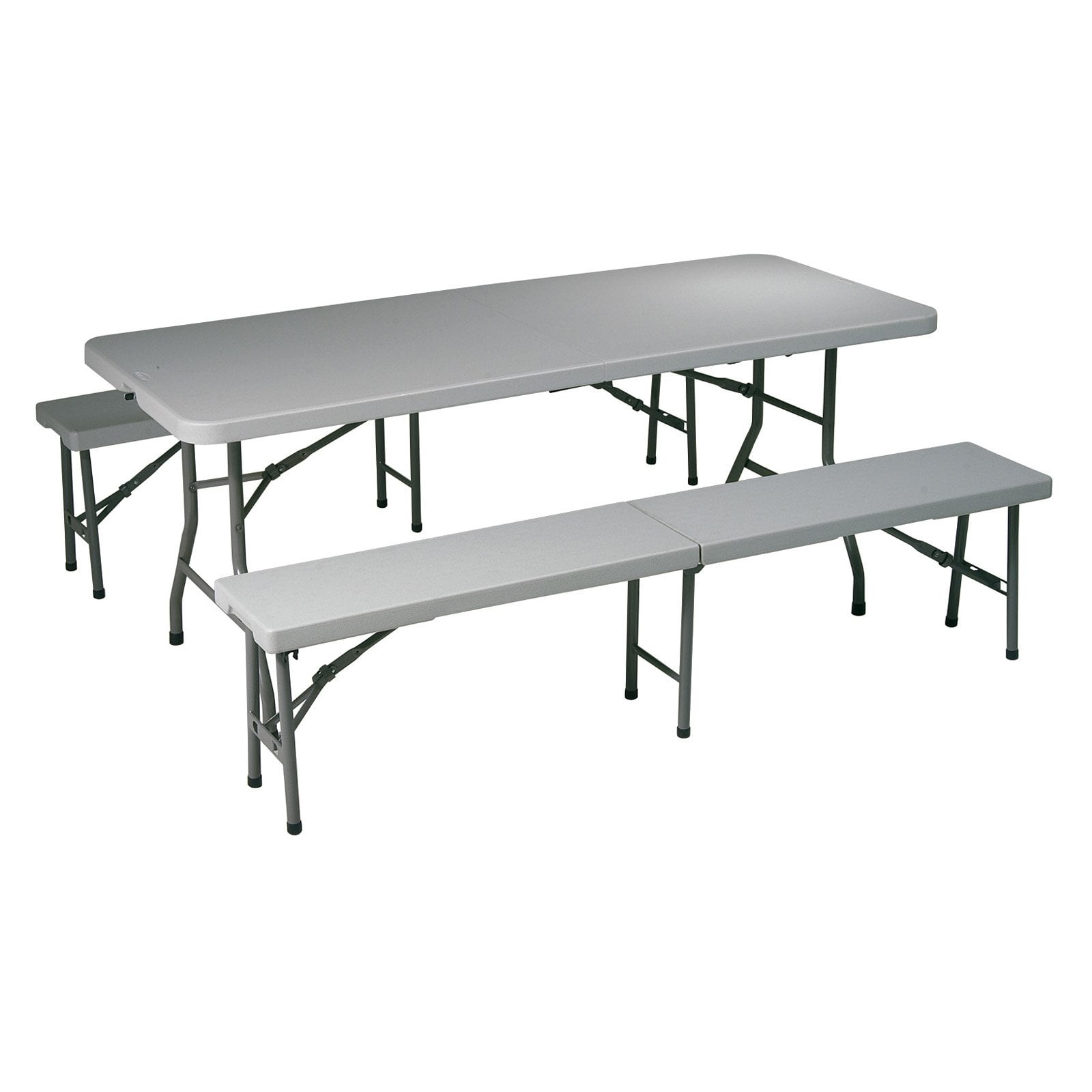 Folding portable table benches camping set garden dining furniture set foldable 