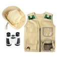thumbnail image 4 of Children Toys Explorer Costume kits Cargo Vest and Hat for Park Ranger Girls, 4 of 10